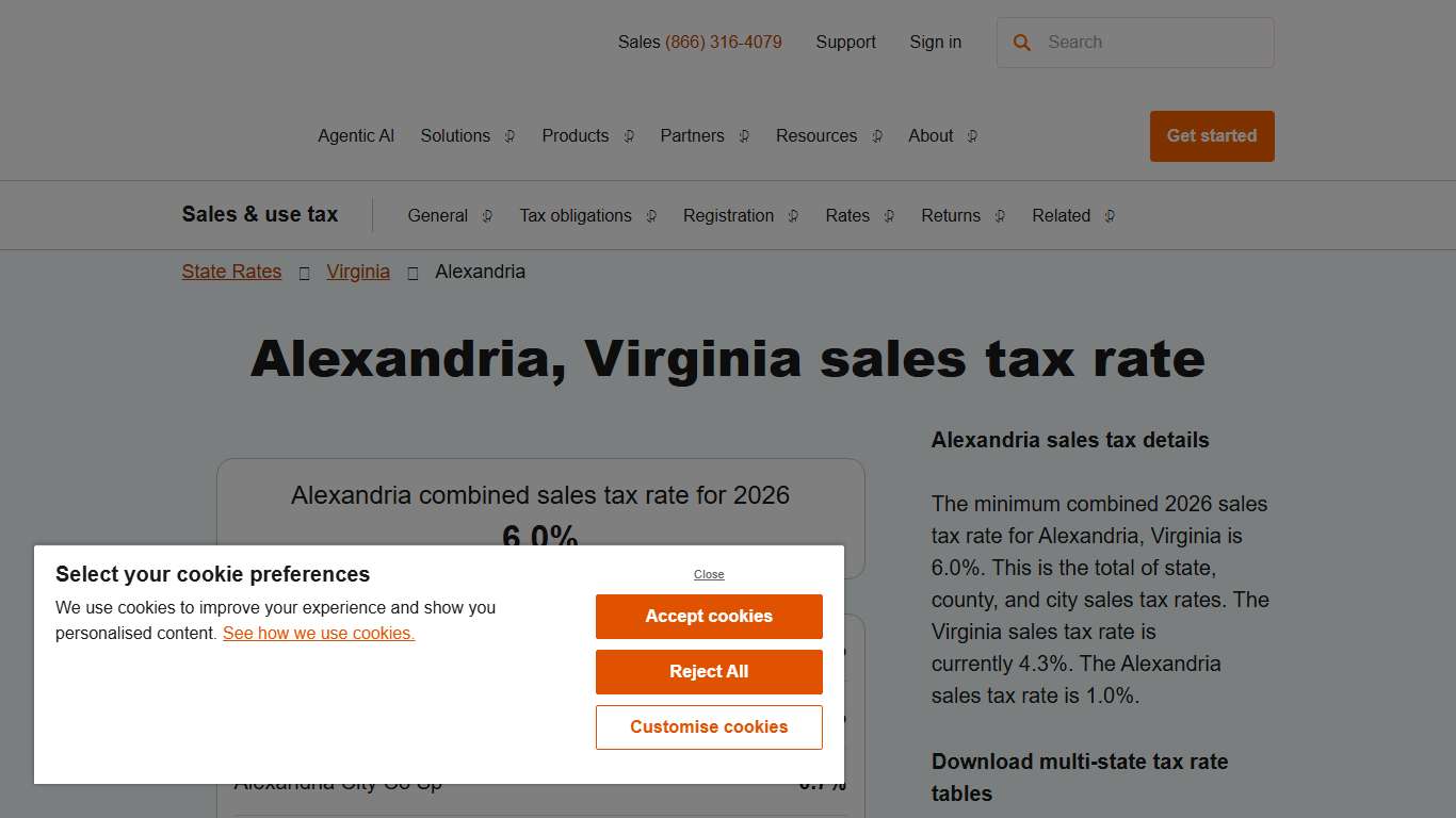 2026 Alexandria, Virginia Sales Tax Calculator & Rate – Avalara